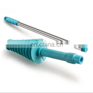 Amazon Hot Sales Toilet Plunger Toilet Dredge Designed for Siphon-Type Stainless Steel Handle With Wall Hook thumbnail-2