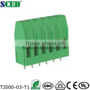 TJ500-03-T1 PCB Terminal Blocks Euro Type Raising Series Pitch 5.0mm, 300V 10A thumbnail-1