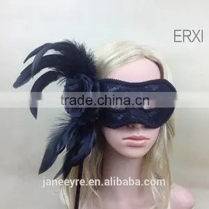 Wholesale Masquerade Party Mask With Feather thumbnail-3