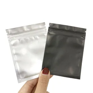 Custom Clear Front And Foil Back Package Pouch Top Zip Plastic Bag Food Packaging Poly Bag thumbnail-5