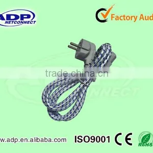 Cotton Braided Jacket ac Power Cord thumbnail-1
