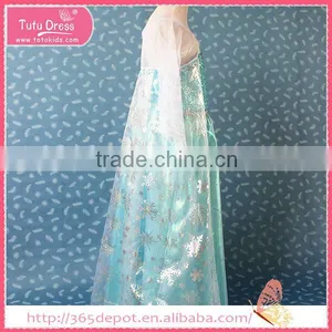 Wedding Blue Dress Design Kids Dress for Cosplay Elsa Party thumbnail-3
