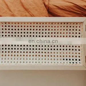 High Quality Natural Mesh Rattan Cane Webbing Roll Woven Bleashed Rattan Webbing Cane thumbnail-5