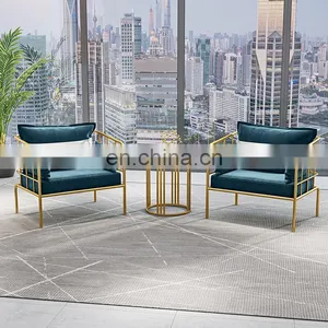 Nordic Beauty Salon Rest Area Leisure Sofa Simple Modern Reception Room Clothing Nail Shop Sofa Coffee Table Combination thumbnail-4