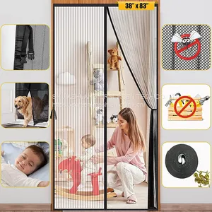 Specializd Anti-Mosquito Curtain Magnetic Curtain Storage Design Soft Screen Door thumbnail-4