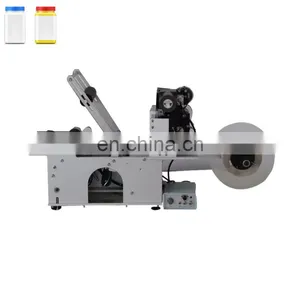 High Performance Semi Automatic Round Bottle Labeling Machine thumbnail-1