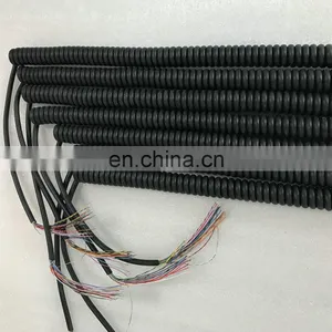 Retractable Power Cord Spiral Spring Wire Expanded Length 5-6 Meters 17cores Cable thumbnail-3