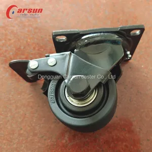 Low Center of Gravity Castors 1200 Lbs 3 Inch Glass Reinforced Nylon Swivel Caster Wheels W/Metal Brakes thumbnail-4