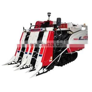 Japanese YM AG600A Agriculture Combine Harvester Machine Rice Cutter YM Half-feed Rice Combine Harvester thumbnail-4