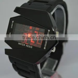 Fly Design Alarm Clock Stop Watch Airplane Led Watches Wholesale thumbnail-1