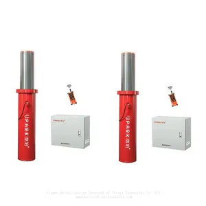 UPARK High Quality 36V DC Private Area Anti-theft Car Park Security Barrier Sealed Warning Post Automated Lifting Bollard thumbnail-1