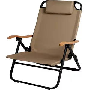 Beach Chair Ultralight Portable Folding Chair Durable Outdoor Furniture Modern Reclining Camping Chair thumbnail-2
