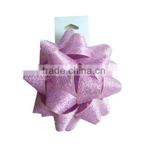 Giant Confetti Bow - Gold Color 230m Dia With 25mm Wide Ribbon and 30 Loops thumbnail-4