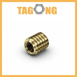 Galvanized Nut Carbon Steel Locking Ensat Thread Bushing Stainless Steel Slotted Self Tapping Thread Insert for Thread Repair thumbnail-1