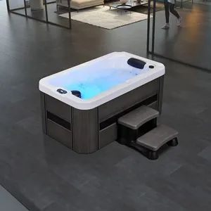 Yakuzi Outdoor Massage Hot Pipe for Sale 3 Person Outdoor Yakuzi Spa Balboa Hot Tub Luxury Acrylic Massage Tub thumbnail-1