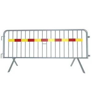 Galvanized Steel Frame Easy-to-assemble Crowd Control Barrier, Suitable for Temporary Fencing at Concert Stages. thumbnail-1
