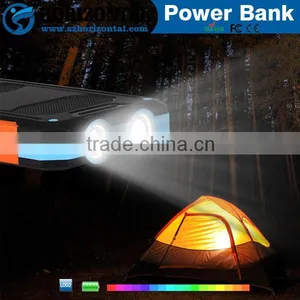 New Design Power Bank 8000mah ,professional Waterproof Power Bank , Power Bank With Hook ,flashlight Compass and Solar Charger thumbnail-4