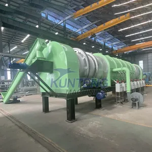 Screw Type Waste Wood Bamboo Biochar Making Machine Biomass Pyrolysis Machine EPC thumbnail-4