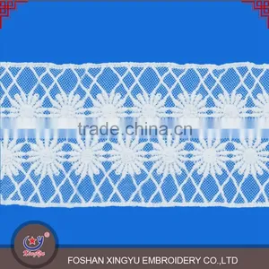 Fantastic and Lastest Embroidery Neck Designs of Kurtis 100% Cotton Neck Pair Lace in White Color thumbnail-2