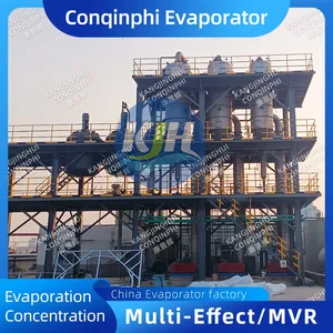 Triple-effect Evaporator Crystallizer 304L SS CGMP Compliant Automatic Temperature Control 800L/h thumbnail-4