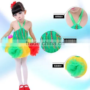 Hot New Beautiful Dance Dress Baby Girls Puffy Dresses Colorful Flower Girl Dresses thumbnail-4