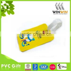 Logo Print Available Cartoon Pvc Custom Luggage Tag thumbnail-1