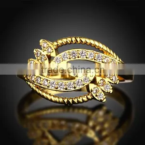 KZCR209 Brass Material Rose Gold Plated Engagement Ring thumbnail-4