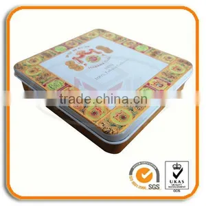 Candy Metal Tin Box With Hinged Lids thumbnail-1
