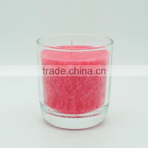 Pink Wax Scented Candle in Glass Jar,multi-colored and Difference Size Are Available thumbnail-2