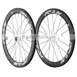 ICAN Clincher Road Bike Wheels R13hubs Carbon Fiber Road Bike Wheels W56C thumbnail-1