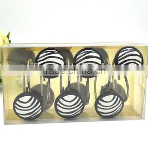 a Variety of Color of Square Polyresin Shower Curtain Hooks thumbnail-6