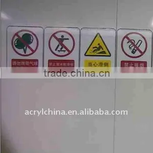 Perspex Signboard / Plexiglass Warning Sign / Notice and Sign thumbnail-1