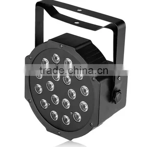 RGB PAR Light 18 LEDs DMX512 Color Mixing Wash Can Stage Light Disco DJ Wedding Party Show Live Concert Lighting thumbnail-3