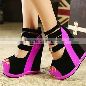 Supper High Sexy Women High Heel Wedge Shoes Quality Choice thumbnail-3