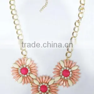 Sunflower Casting Fashion Jewelry Necklace For Spring Of 2014 thumbnail-1