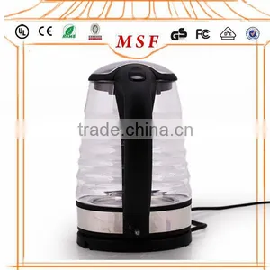High Temperature Resistant Electric Crystal Clear Glass Kettle thumbnail-1