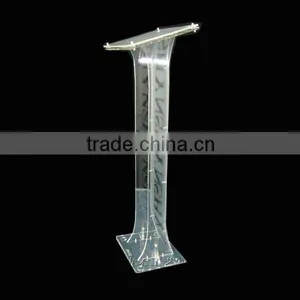 White Color With Big Words Logo Acrylic Floor Display Rack of Tabletop Display thumbnail-3
