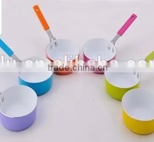 Family Use Colorful Aluminum Nonstick Ceramic Cookware Sets Sauce/Milk Pan Ceramic Coating Inductive Saucepan thumbnail-1