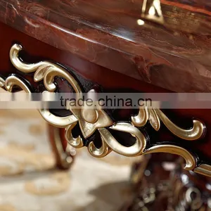 Luxury European French Style Wooden Round Classic Dining Table Quality Choice thumbnail-2