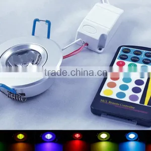 2016 Wholesale High Quality AC 90~240V 5W RGB Led Spot Light With Remote Controller thumbnail-1