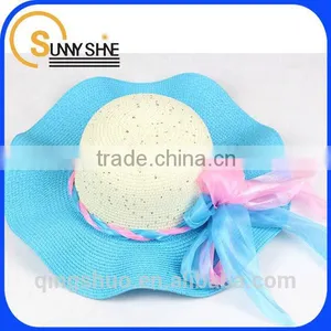 2014 Fashion Mexican Wide Roll Brim Sombrero Foldable Straw Hat Quality Choice thumbnail-2