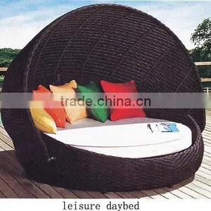 Ourdoor Rattan Leisure Round Garden Daybed Round thumbnail-1