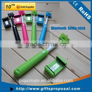 COLORFUL MONOPOD SELFIE STICK WITH BUILT-IN BLUETOOTH REMOTE WIRELESS SHUTTER thumbnail-1