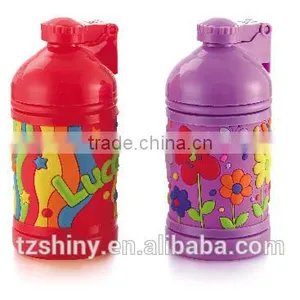 2016 New Design Plastic Cute Children Cup With Silicone Insulation Band thumbnail-1