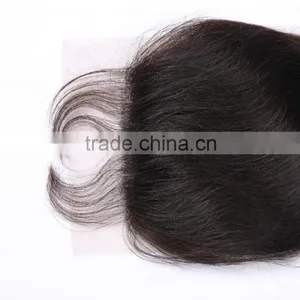 Bleached Knots Brazilian Virgin Hair Lace Top Closure Swiss Lace Unprocessed Human Hair Wigs thumbnail-2