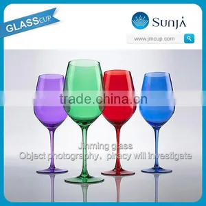 Glass House Ware Retro Alochol Glassware Colored Wine Glass Goblet Customed Engraved Goblets Colored Wine Glass Goblet thumbnail-1