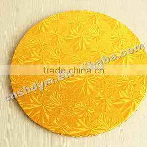 6-24 Inch Black Mini Mdf Gold Cake Drums thumbnail-1