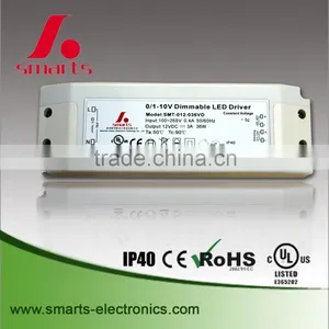 0-10v/pwm Led Driver 24v 30w Constant Voltage Led Dimmable Power Supply thumbnail-3
