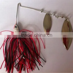 Black Lead Spinner Bait Metal Fishing Spinner thumbnail-1