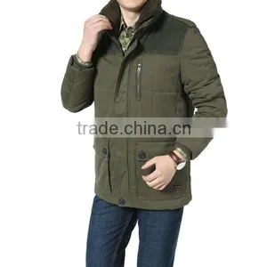 Olive Green Mens Military Jacket thumbnail-1